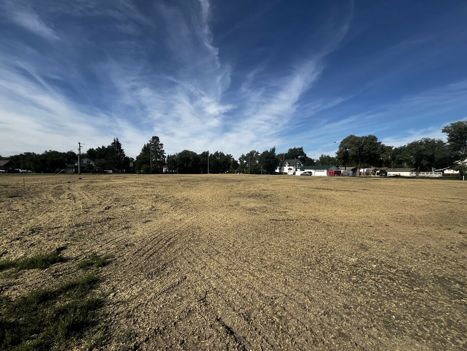 The former Alberta Health Services Hospital site, now demolished and remediated, serviced Drumheller until 2002 and has remained vacant since.